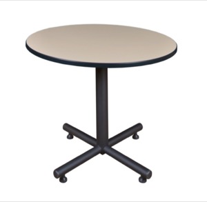Kobe 36" Round Breakroom Table - Beige