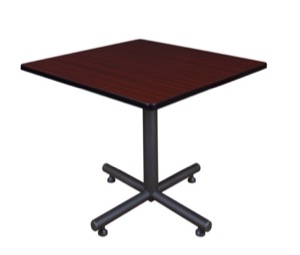 Kobe 42" Square Breakroom Table - Mahogany