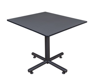 Kobe 48" Square Breakroom Table - Grey