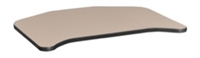 26" X 24" Ferris Table Top - Beige/ Grey
