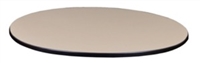 30" Round Slim Table Top - Beige/ Grey
