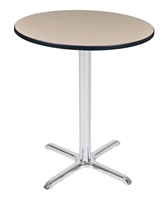 Regency Via Cafe High 30" Round X-Base Table