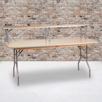 Rectangular Folding Table Bar Top Risers