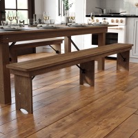 Farm Table Folding Benches