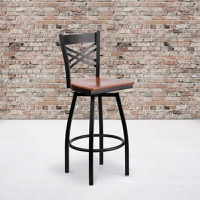 Metal Restaurant Swivel Barstools