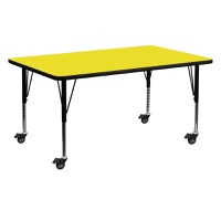 Wren - Popular Rectangular Activity Table - Yellow