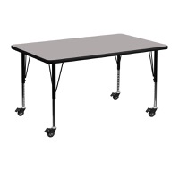 Wren - Popular Rectangular Activity Table - Gray