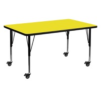 Wren - Popular Rectangular Activity Table - Yellow