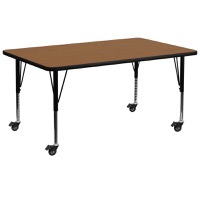 Wren - Popular Rectangular Activity Table - Oak