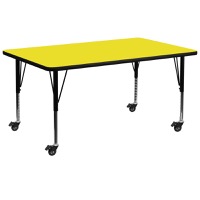 Wren - Popular Rectangular Activity Table - Yellow