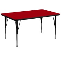 Wren - Popular Rectangular Activity Table - Red