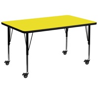 Wren - Popular Rectangular Activity Table - Yellow