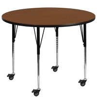 Wren - Popular Round Activity Table - Oak