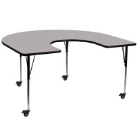 Wren - Collaborative Horseshoe Shaped Activity Table - Gray
