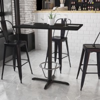 Stiles - Bar Height Hospitality Table - Black