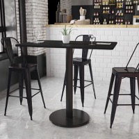 Stiles - Bar Height Hospitality Table - Black