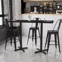 Stiles - Bar Height Hospitality Table - Black