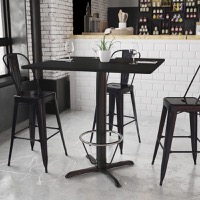Stiles - Bar Height Hospitality Table - Black