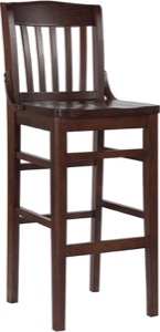 Wood Restaurant Barstools