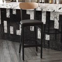 Metal/Wood Restaurant Barstools