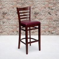 Wood Restaurant Barstools