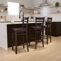 Wood Restaurant Barstools