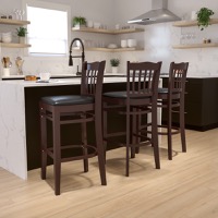 Wood Restaurant Barstools