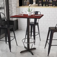Stiles - Bar Height Hospitality Table - Mahogany