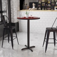 Stiles - Bar Height Hospitality Table - Mahogany
