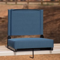 Grandstand Comfort Seats by Flash - Folding Stadium Chair & Carrying Handle Grip for all indoor and outdoor events - Teal