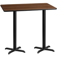 Stiles - Bar Height Hospitality Table - Walnut