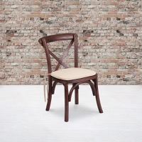 Wood Cross Back Chairs