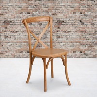 Wood Cross Back Chairs