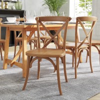 Wood Cross Back Chairs